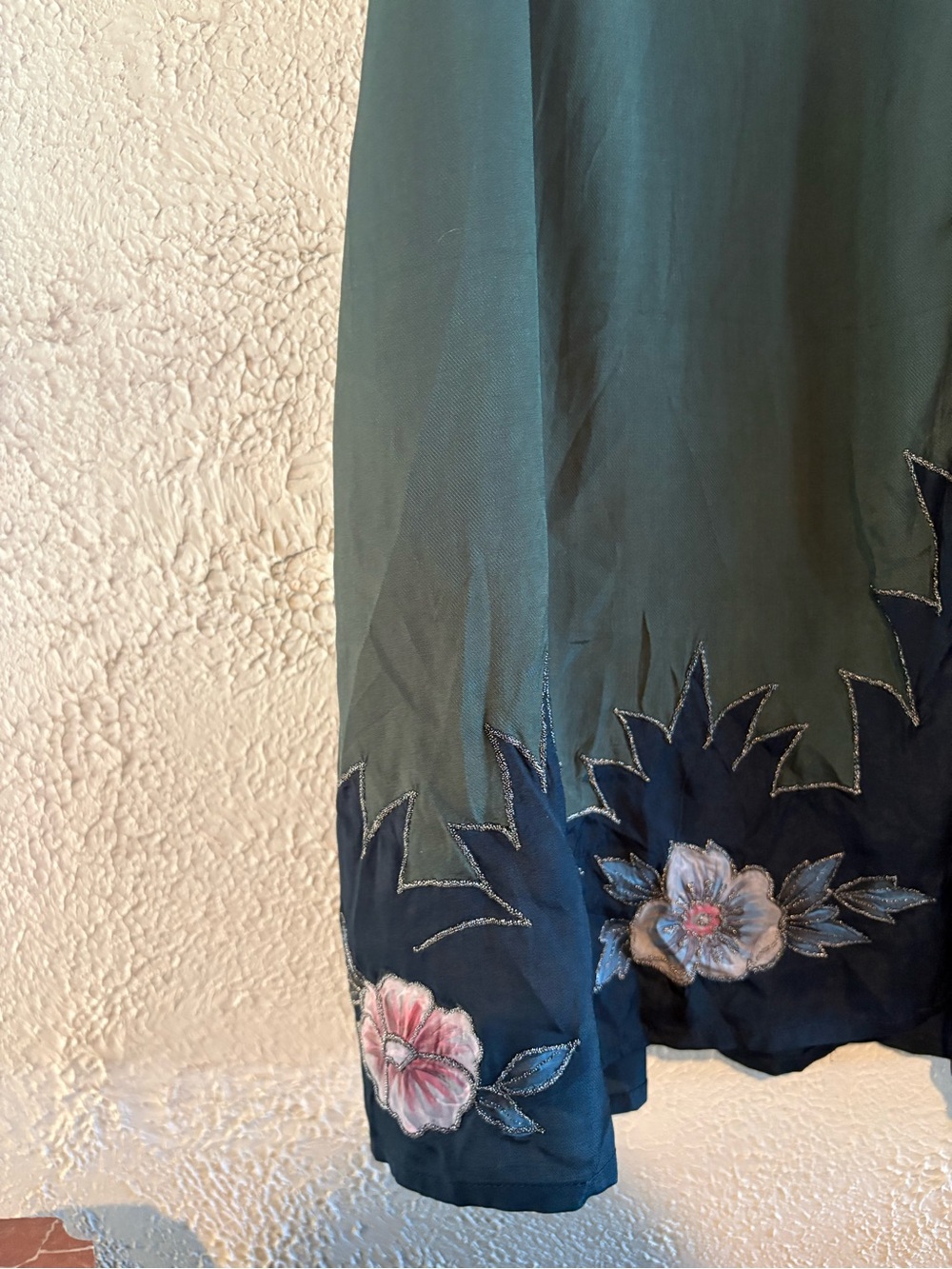 Free People Dark Green Sequined Kimono - Picture 7 of 9